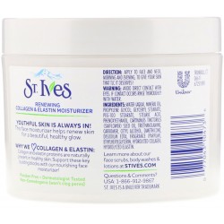 مرطب الكولاچين والإيلاستين المجدد، 283 جم St. Ives, Renewing Collagen & Elastin Moisturizer, 10 oz 283 g